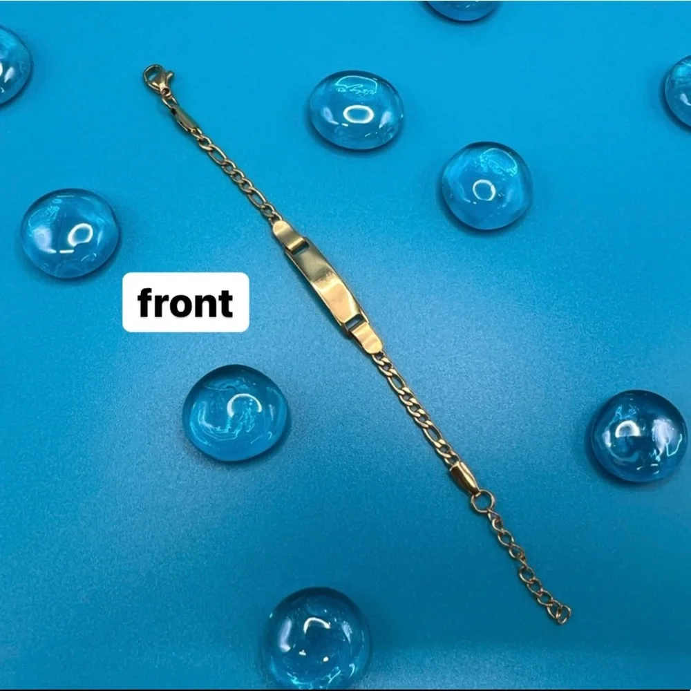 🆕 Baby / Toddler Bracelet 18k Gold Plated Anti Allergy / Tarnish Free /N… - Picture 8 of 14
